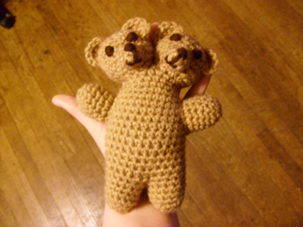 2 headed teddy bear